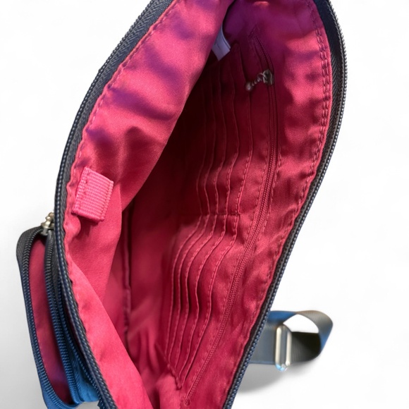 Baggalini Charcoal Gray Adjustable Crossbody Purse Lightweight Travel Organizer - Picture 5 of 8